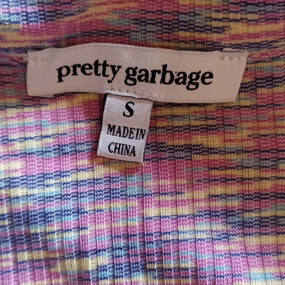 Pretty garbage Cutout Collared Mini Dress In Pink - Picture 2 of 4